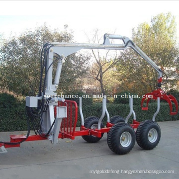 Europe Hot Sale Ce Certificate Zm3004 Forest Log Trailer with Crane